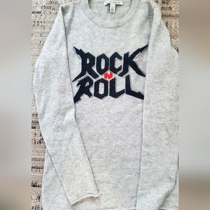 Autum Cashmere Rock and Roll women grey Sweater